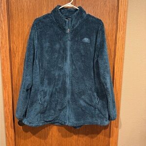 North Face Blue Fleece Zip-Up Jacket